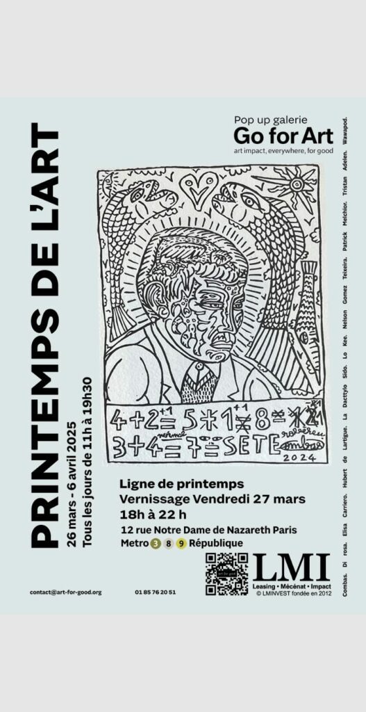 C’est le Printemps de l’Art avec Go for Art, la Pop Up Galerie d’Art for Good à Paris